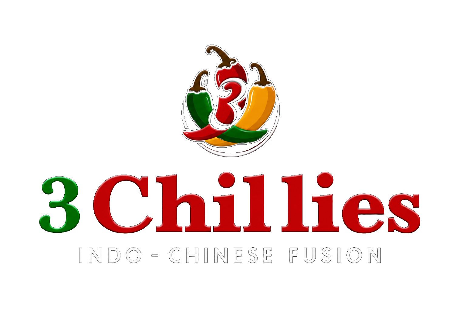 3 Chillies Logo
