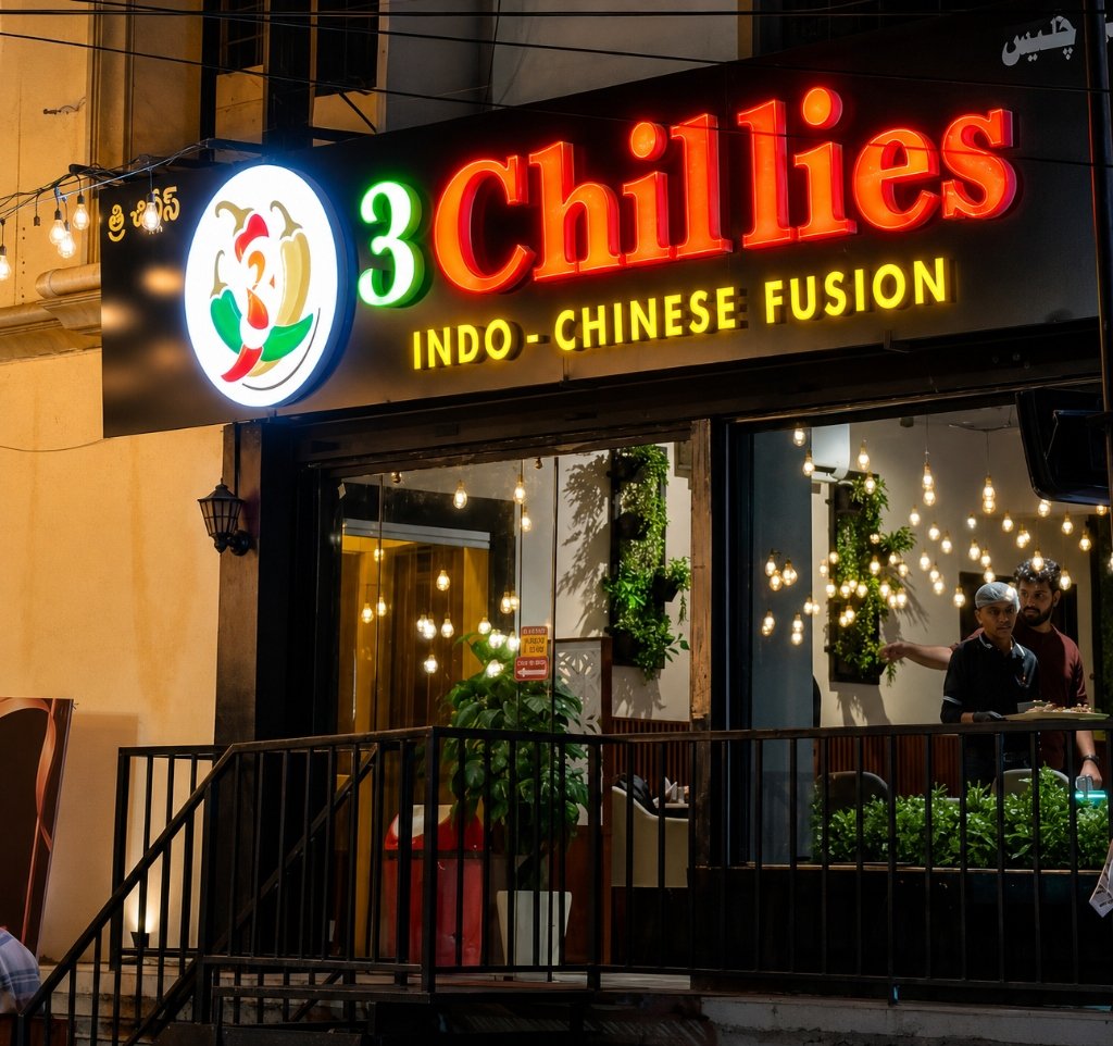 3 Chillies Storefront Exterior
